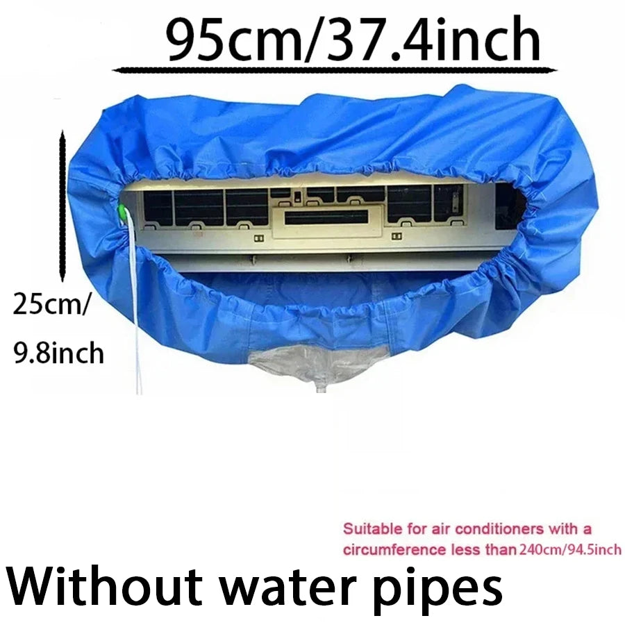 Suitable for 24000-36000 Btu Large Air Conditioning Water Cover Set Cleaner with Water Pipe Conditioner Waterproof Cleaning Kit